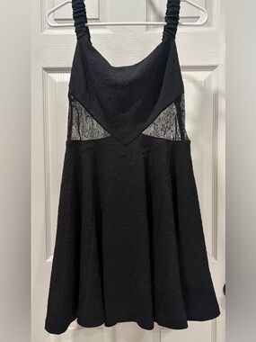 NWT Free People Black Lace Midi Dress